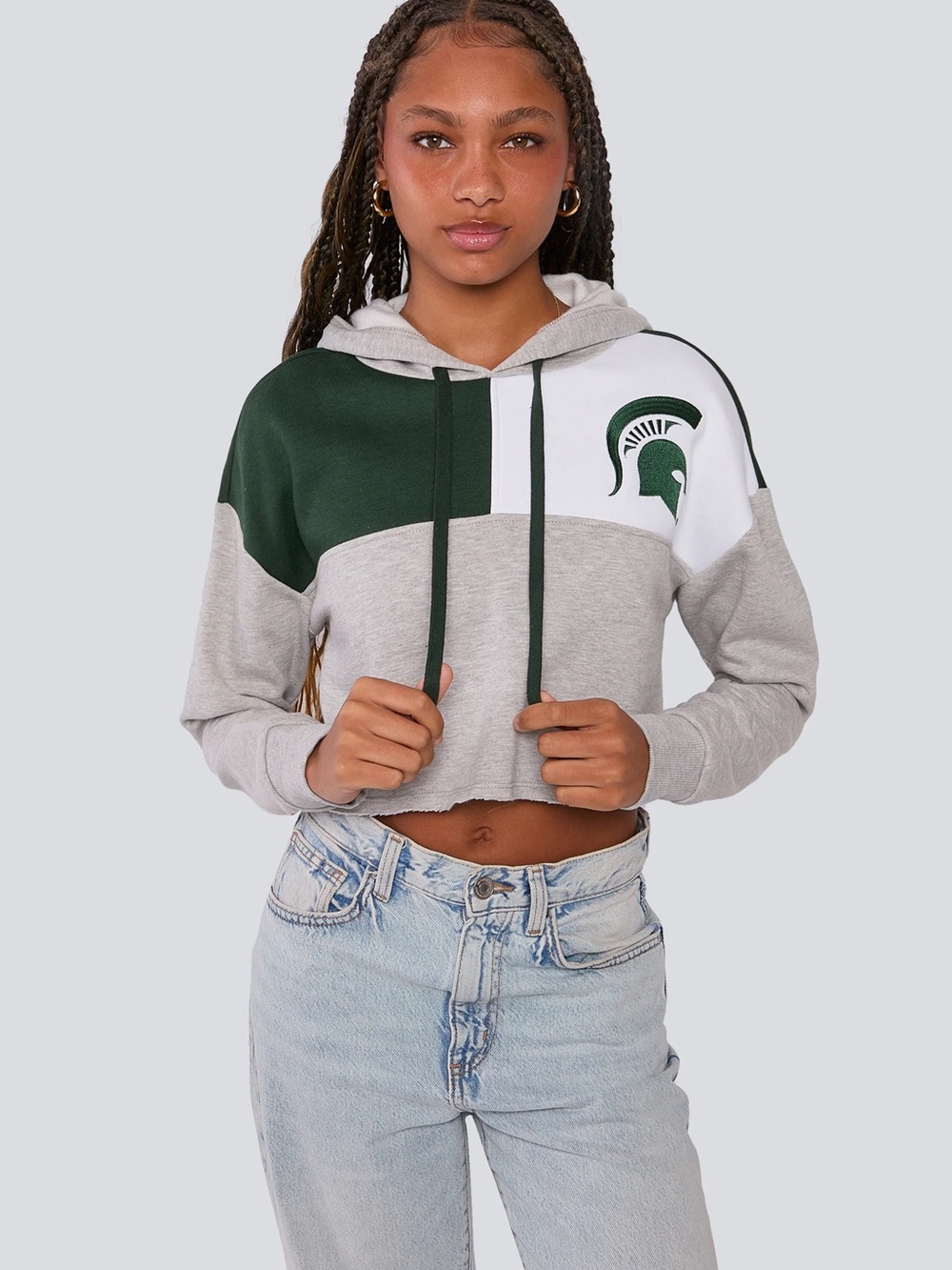 Michigan State Color-Block Hoodie - Picture 4 of 4